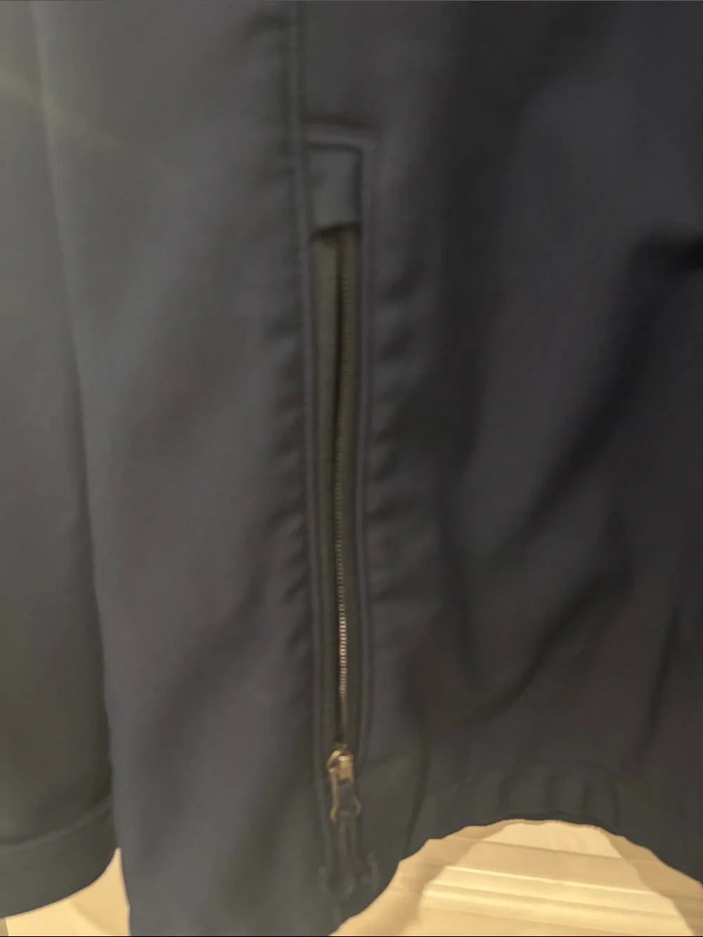 Columbia Navy Blue Softshell Jacket with Zip Pockets